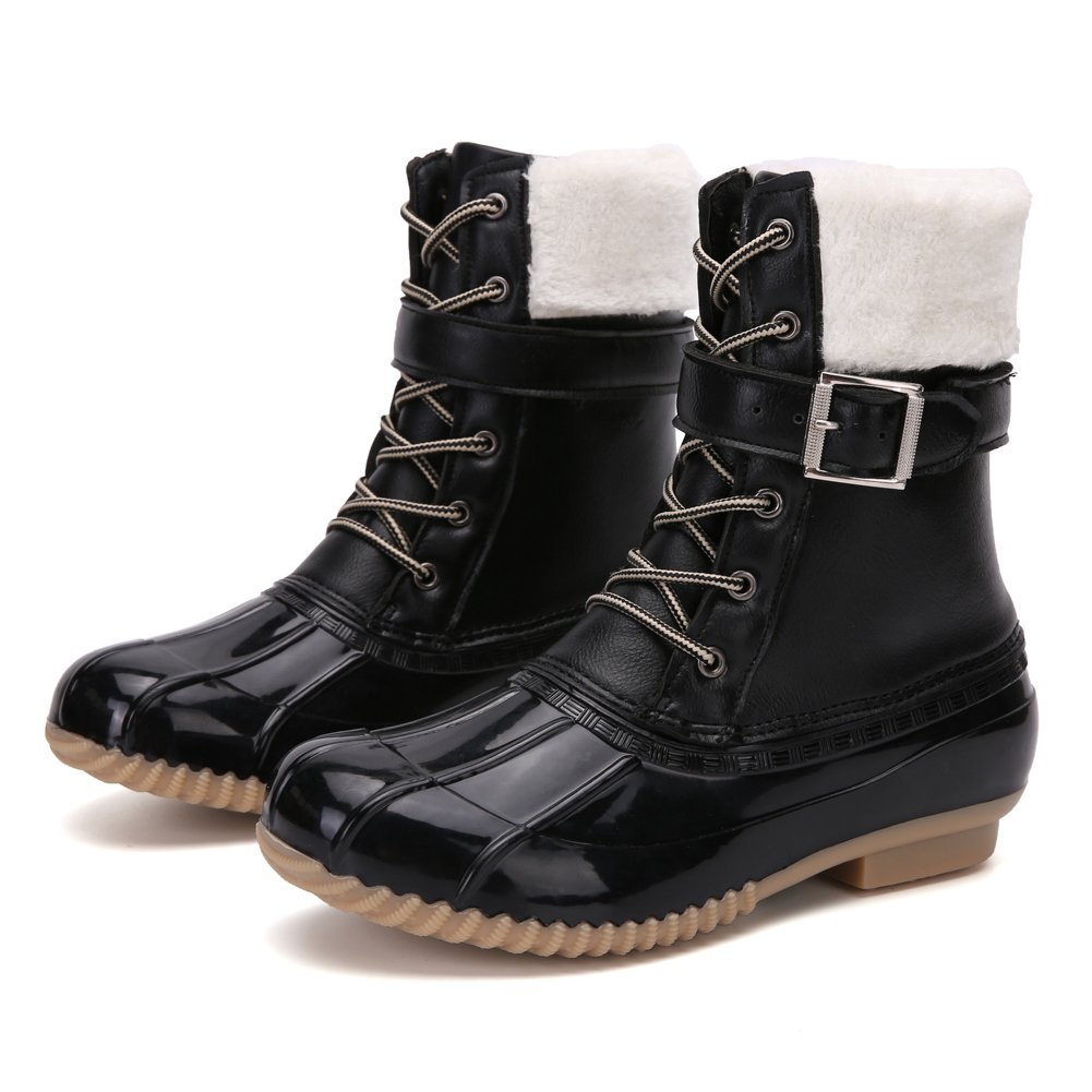 Waterproof winter warm snow boots duck bean women boot