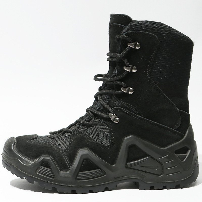 Men's travel training exercise boots Outdoor hiking boots Thickened waterproof Desert boots Climbing shoes Men's high tops
