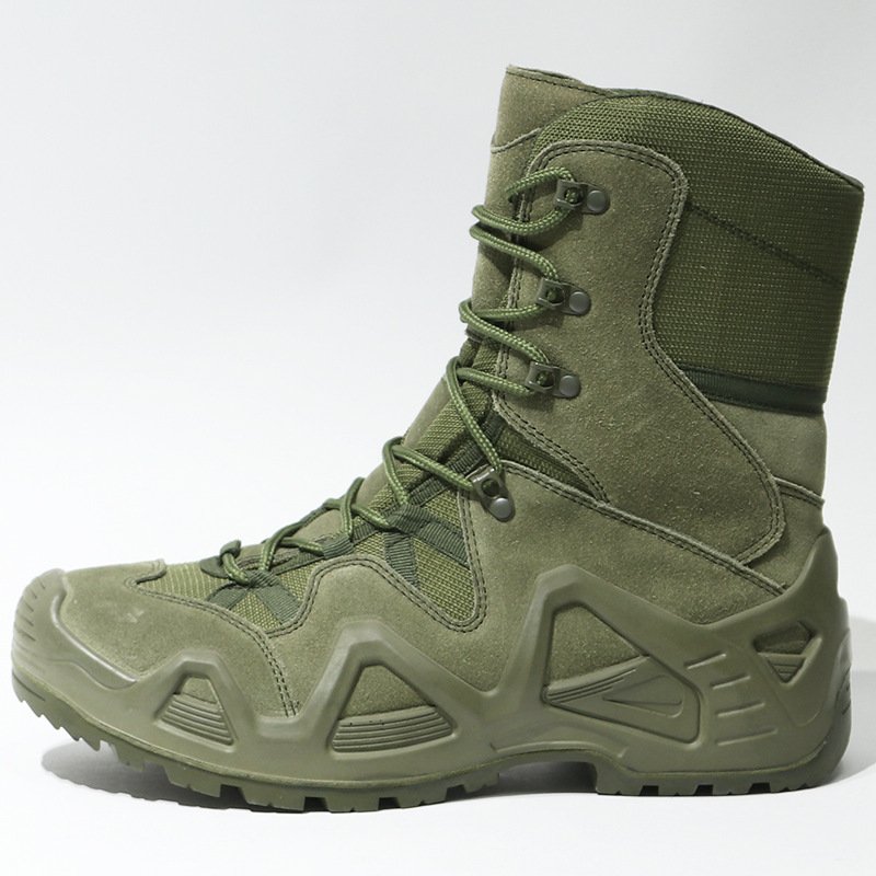 Men's travel training exercise boots Outdoor hiking boots Thickened waterproof Desert boots Climbing shoes Men's high tops