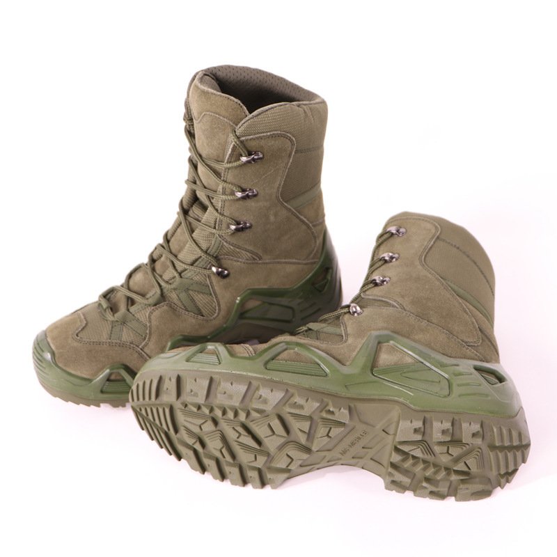 Men's travel training exercise boots Outdoor hiking boots Thickened waterproof Desert boots Climbing shoes Men's high tops