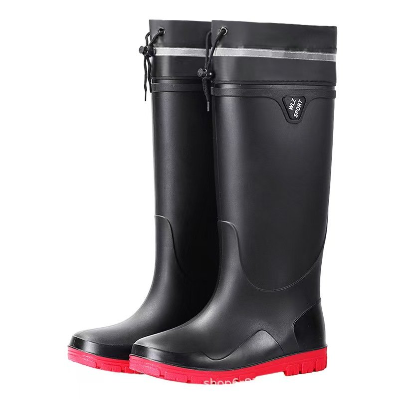 Global Anti Slip Waterproof Shoes Rain Boots High Tube Rubber Shoes With Velvet Cotton Acid Alkali Resistance Industrial boots