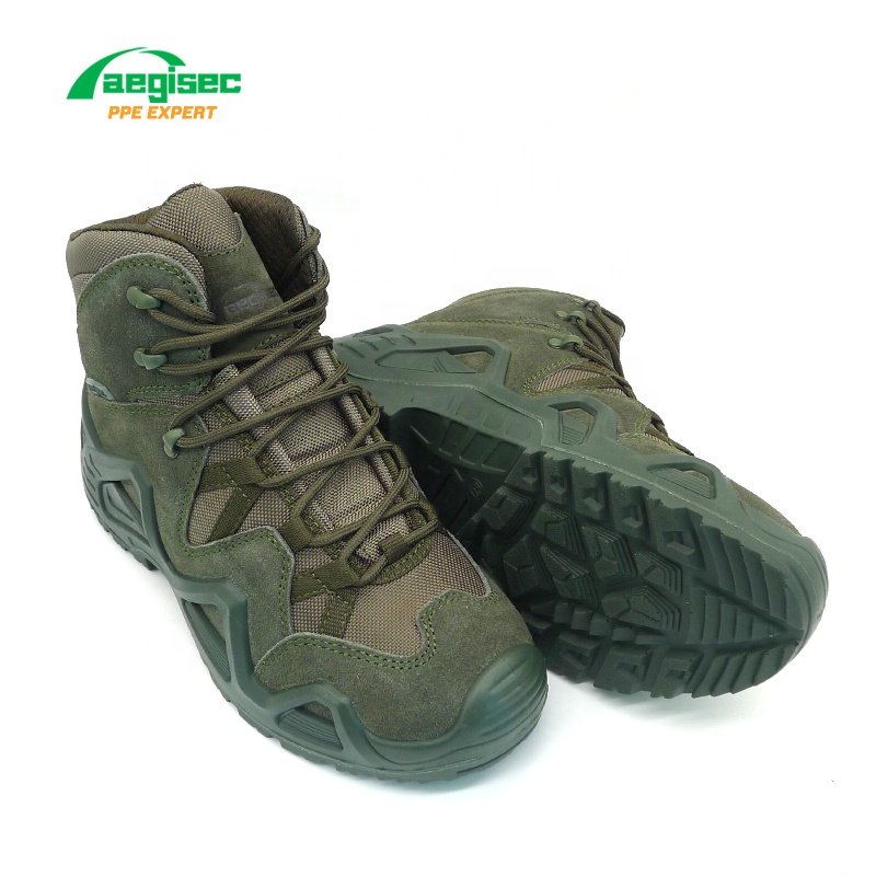 AEGISEC jungle boots cow suede desert boots men shoes slip resistant PU sole tactical desert boot for men