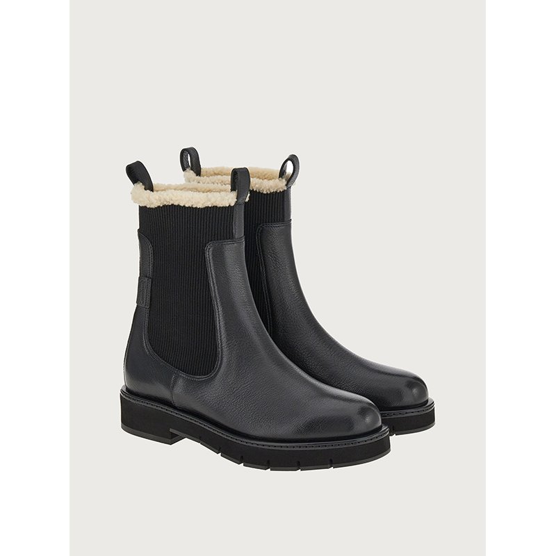 New Thick Sole Chelsea Boots Flat Nude Boots British Style All-match Women's Chelsea Boots