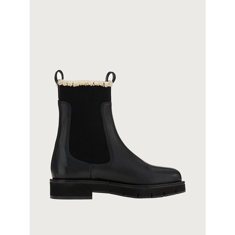 New Thick Sole Chelsea Boots Flat Nude Boots British Style All-match Women's Chelsea Boots