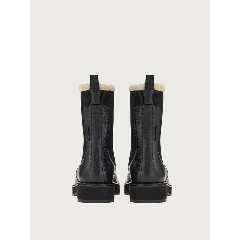 New Thick Sole Chelsea Boots Flat Nude Boots British Style All-match Women's Chelsea Boots