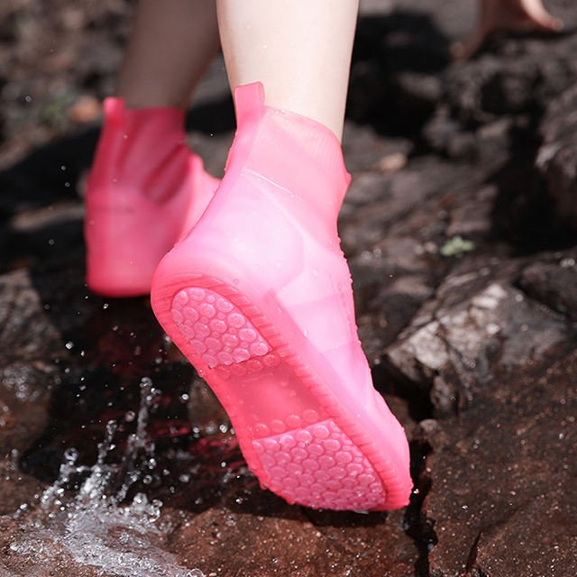 Outdoor Unisex Reusable Rain Boots Covers Silicon Outdoor Rain Boots Cover Safety Waterproof Anti-slip Rain Boots Cover