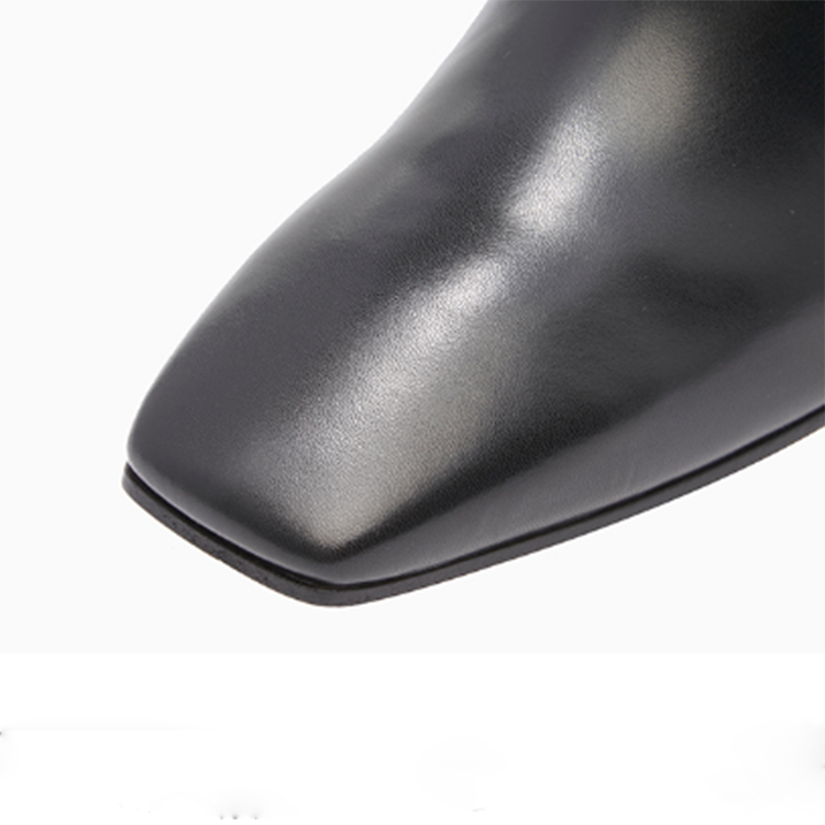 Ladies wholesale brand knee high boots strange heel high quality leather shoes designer woman boots