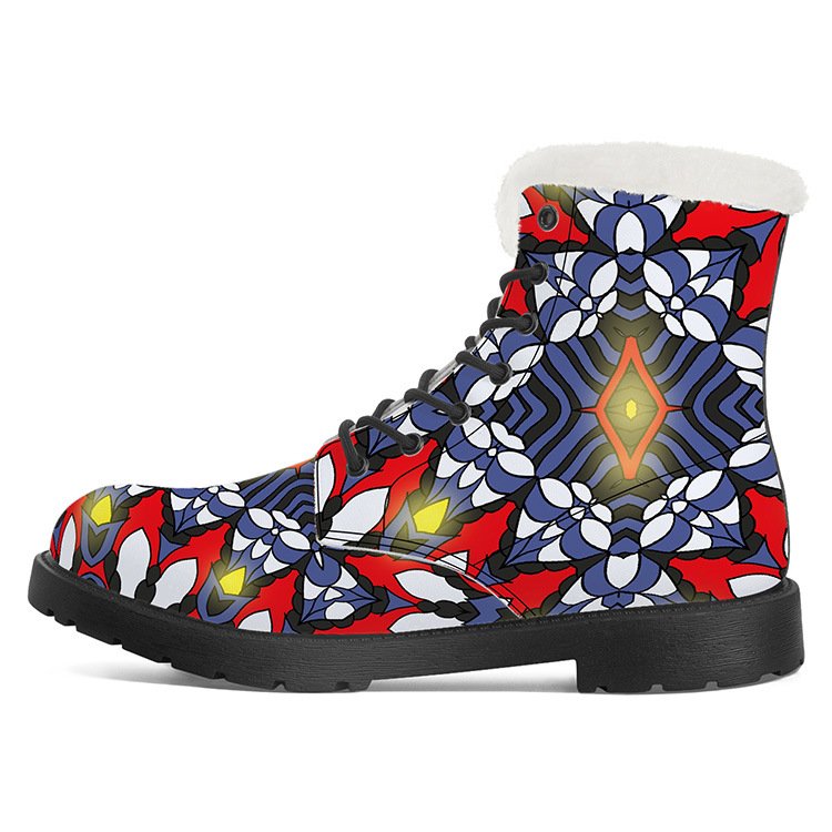 Dropshipping MOQ 1 Pair OEM Custom Shoes 3D Printing Customized LOGO Women Winter Boots High Top Casual Plush Men's Boots