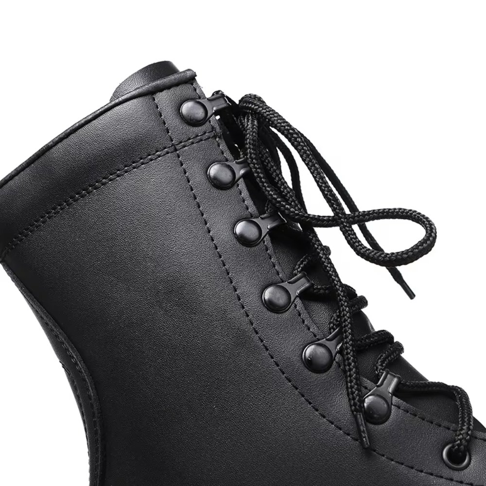Factory wholesale custom hiking boots Leather molding rubber Panama tactical boots