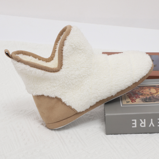 The most popular plush ladies winter snow boots non-slip cotton velvet v-toed winter boots for women