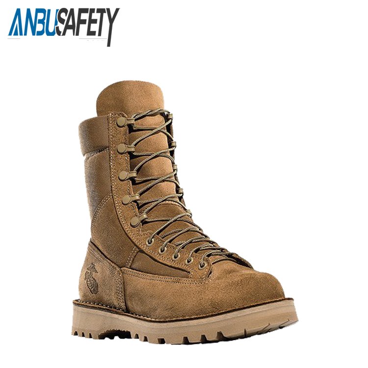 Brown waterproof shoes leather desert tactical boots