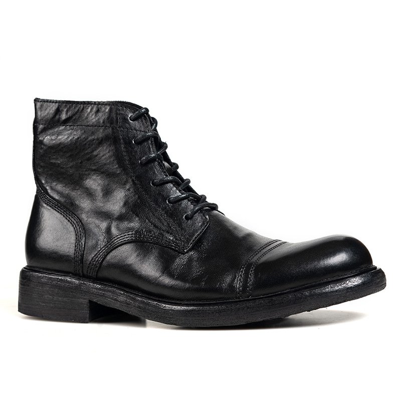 Washed Horse Skin Goodyear Welted Leather Men's Boot Goodyear boots CUSTOM BOOTS