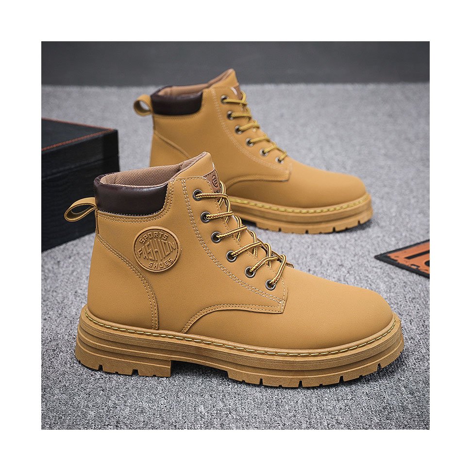 2024 New Men's Casual and Comfortable Trend British Style Boots Boots