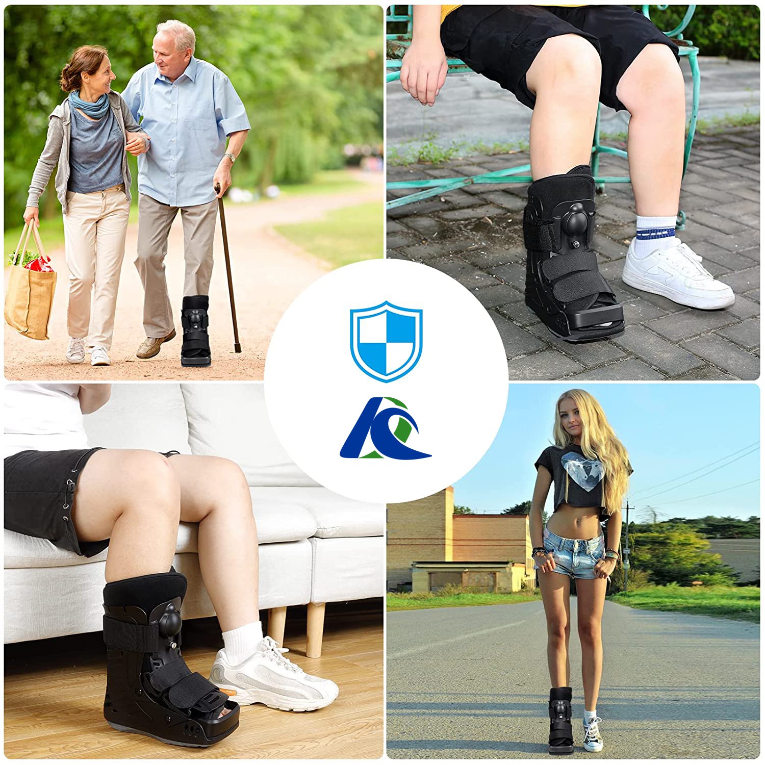 Short Air Ankle Walker Walking boots Orthopedic