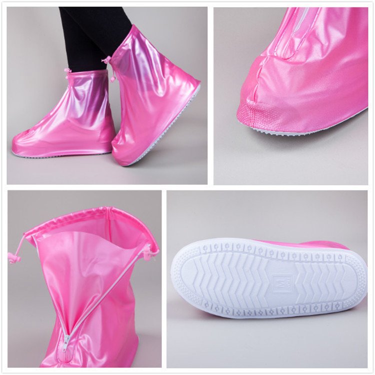 Cycling Outdoor Plastic Rain Shoe Covers Shoe Cover for Rain Hot Sale Reusable PVC High Quality Waterproof Ankle Boot
