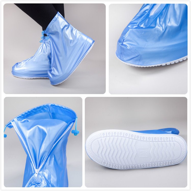 Cycling Outdoor Plastic Rain Shoe Covers Shoe Cover for Rain Hot Sale Reusable PVC High Quality Waterproof Ankle Boot