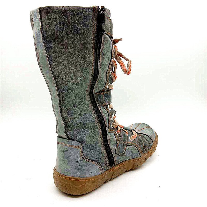 The New Arrival Large Size Loose Thick Thick Inner Women's Snow Boots Genuine Leather
