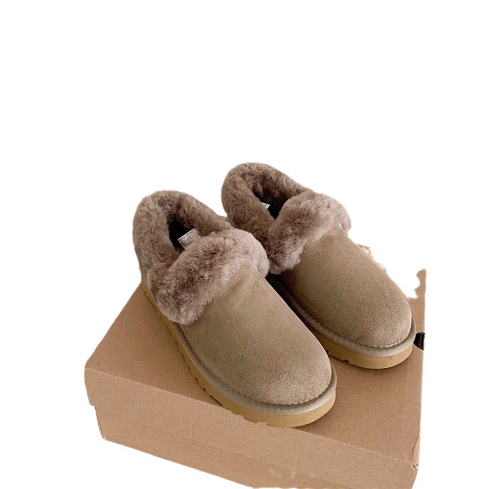 QY10103 2024 winter new snow boots women's fur one short boot hair warm boots a replacement