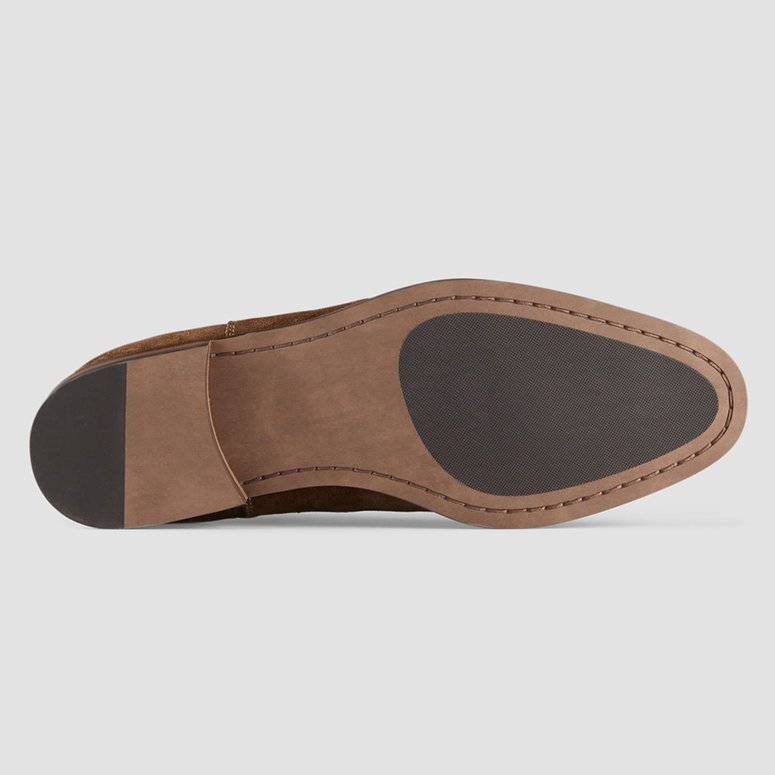 Factory suppliers chelsea boots men brown suede leather boot