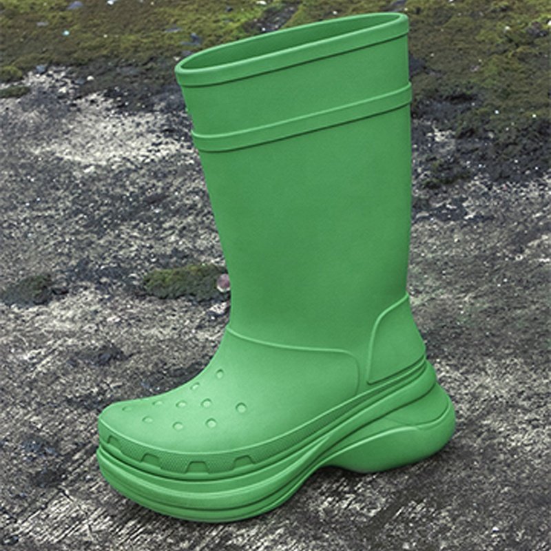 men and women Knee High Flat Platform luxury designer boots women Designer Rain Boots