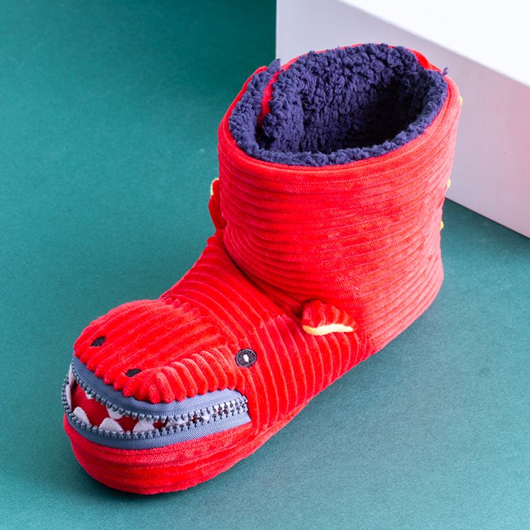 Children safety shoes cartoon animal thickening thermal boots