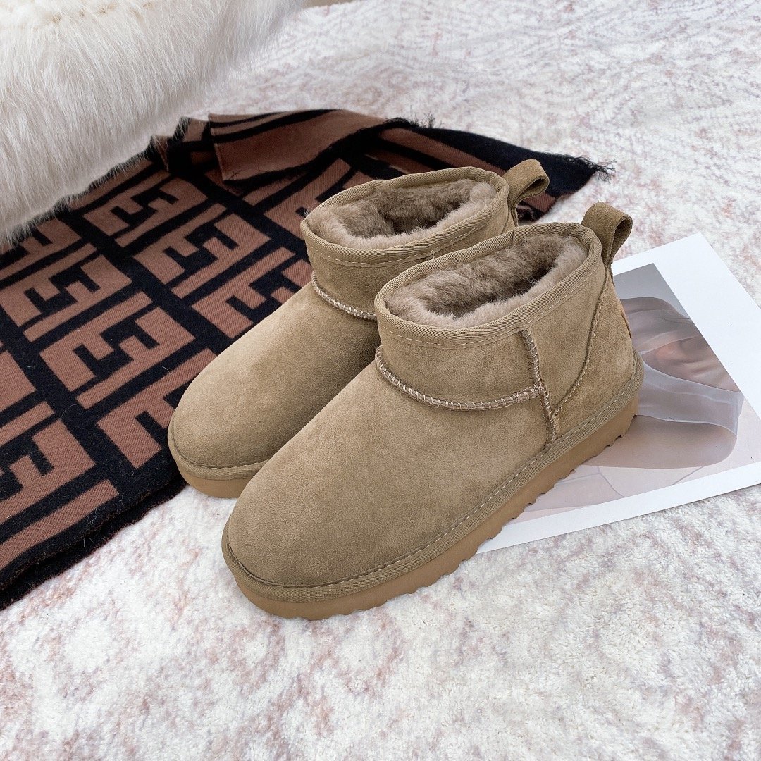 Wholesale designer shoes fashion brand winter warm ankle fur snow boots women