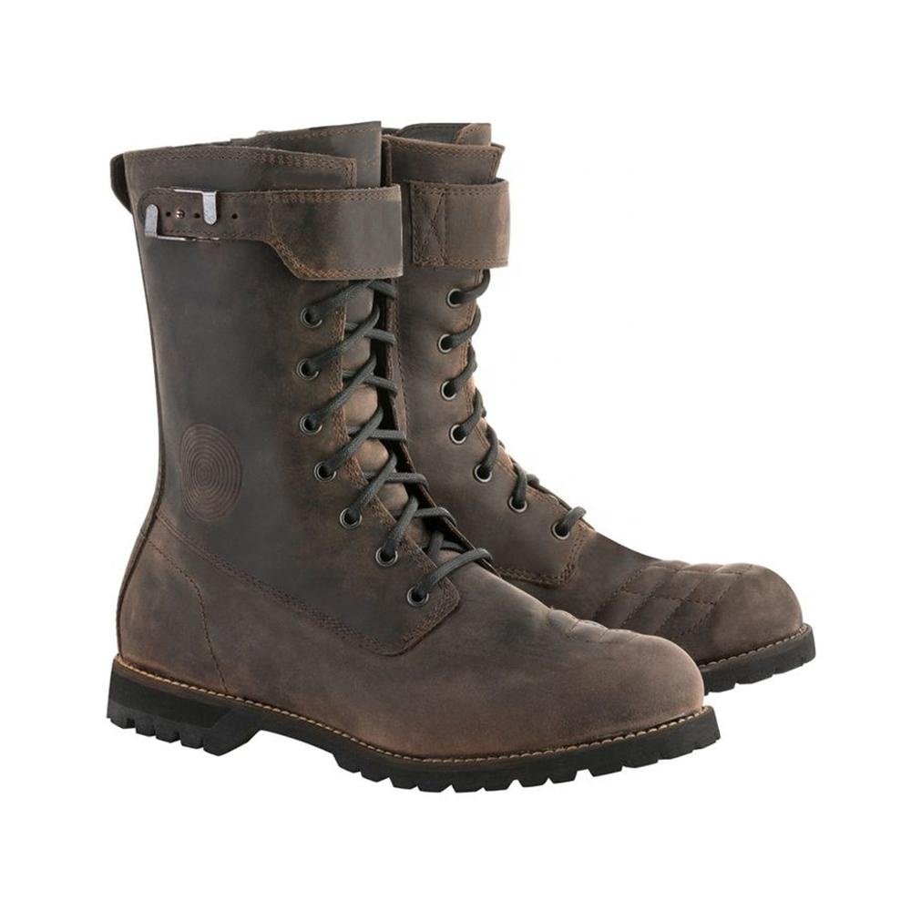Light-Brown Bests Motorbike-Wears Comfortable Latest-Designing Motorcycle Racing Shoes Leather-Protects Boot