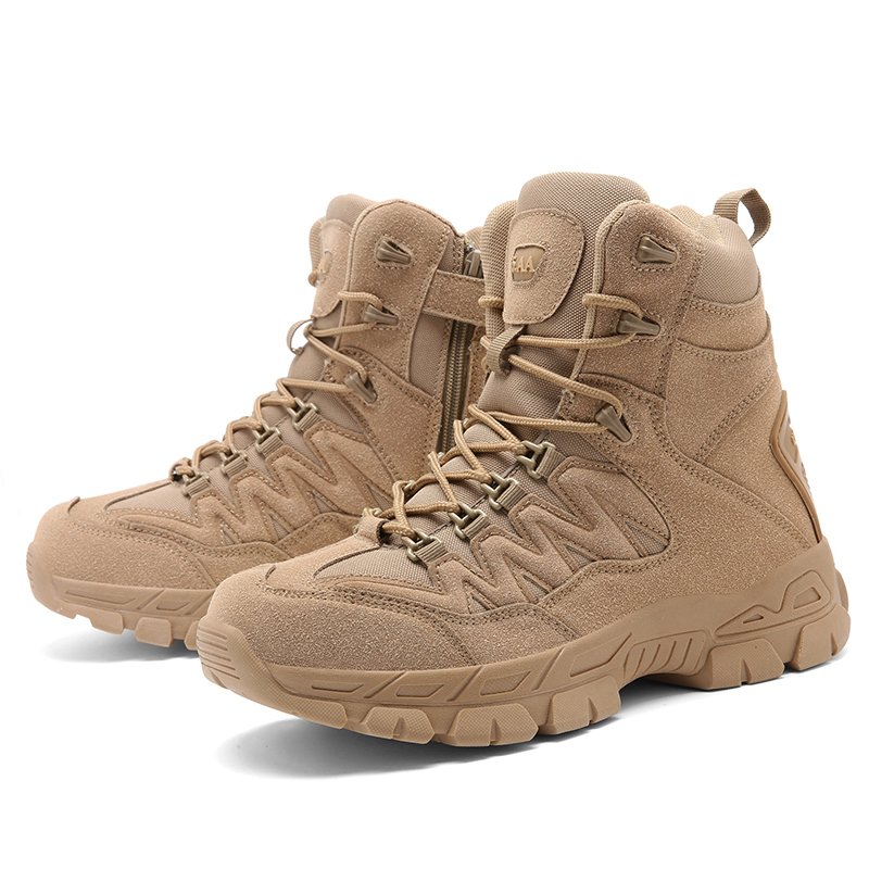 2024 New Sand Black Tactical Boots for Men Breathable Sneakers for Winter Outdoor Spring Summer Ankle Shoes for Russia Ukraine