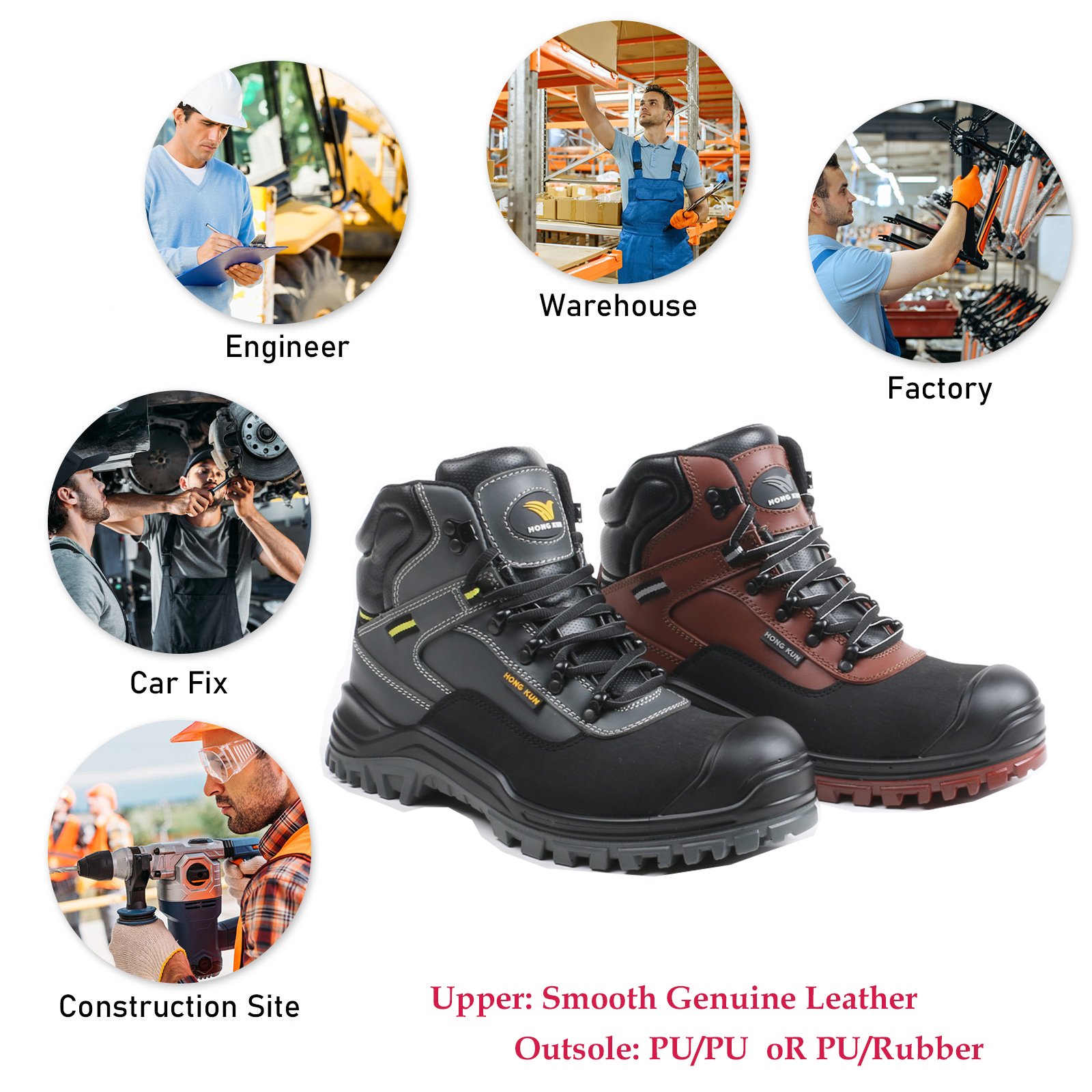 Anti-puncture Anti-smashing Protective shoes Men Industry & Construction Work Shoes Steel toe man safety shoes