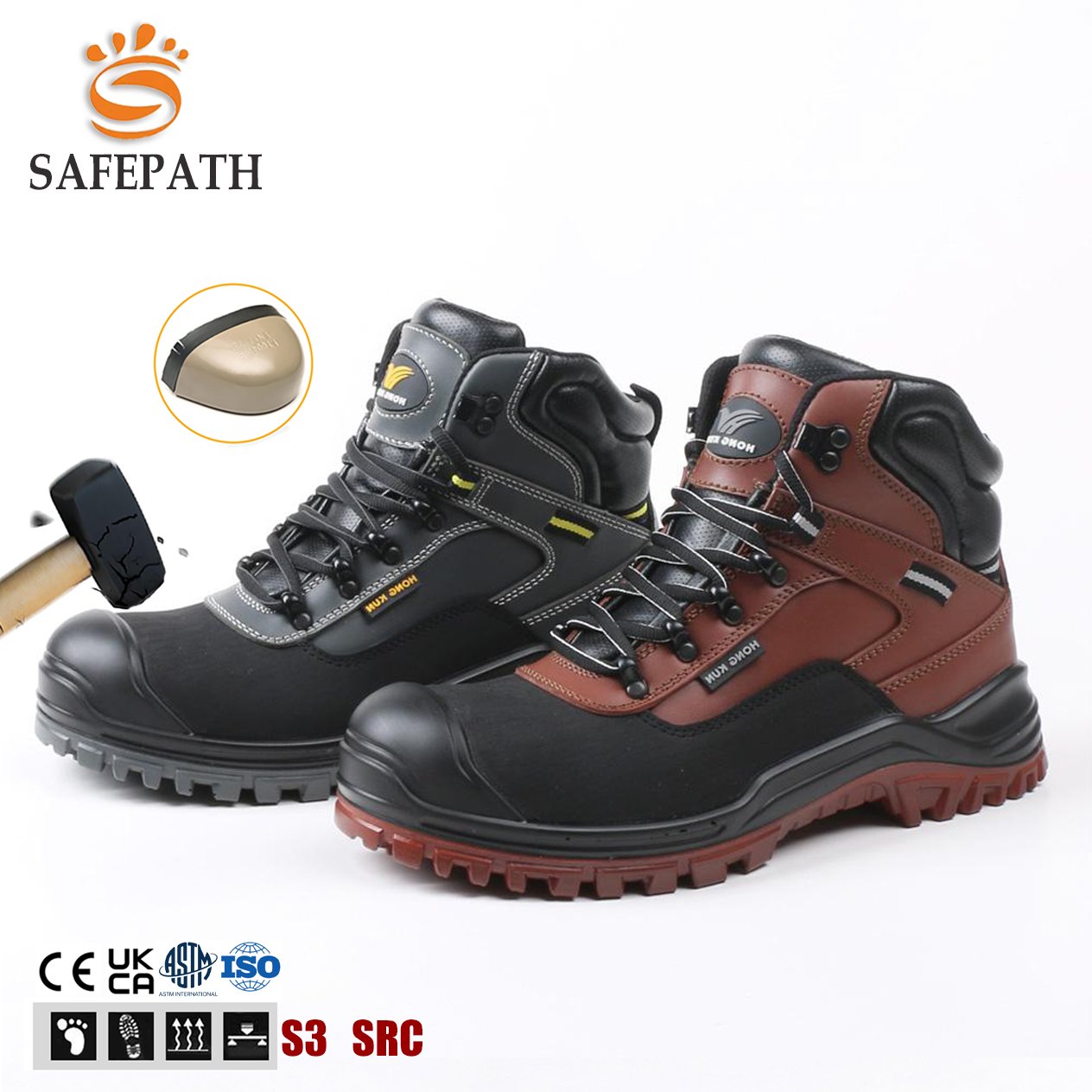 Anti-puncture Anti-smashing Protective shoes Men Industry & Construction Work Shoes Steel toe man safety shoes