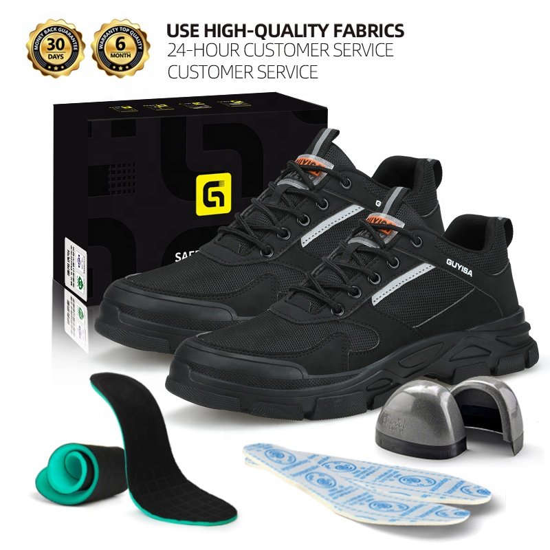 GUYISA Can accept custom safety shoes steel toe industrial men's safety shoes