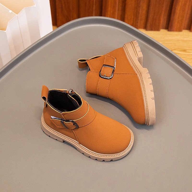 Kids boots casual red winter shoes soft dress shoes kids 2017