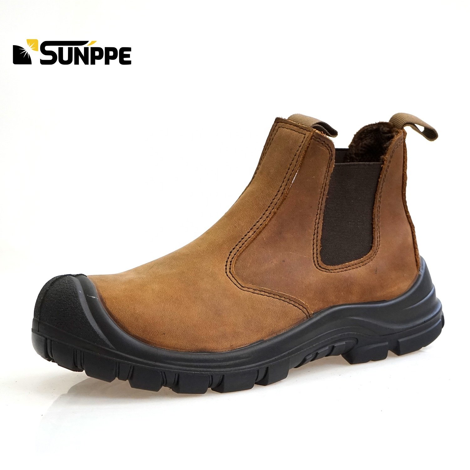 Newstyle Genuine Leather Chelsea work casual sports low cut woman engineering expensive working safety boots for men