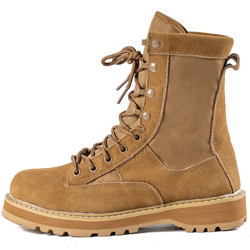 Custom Wholesale Leather Outdoor Protective Ankle Walking Hunting Men Camouflage Tactical Boot