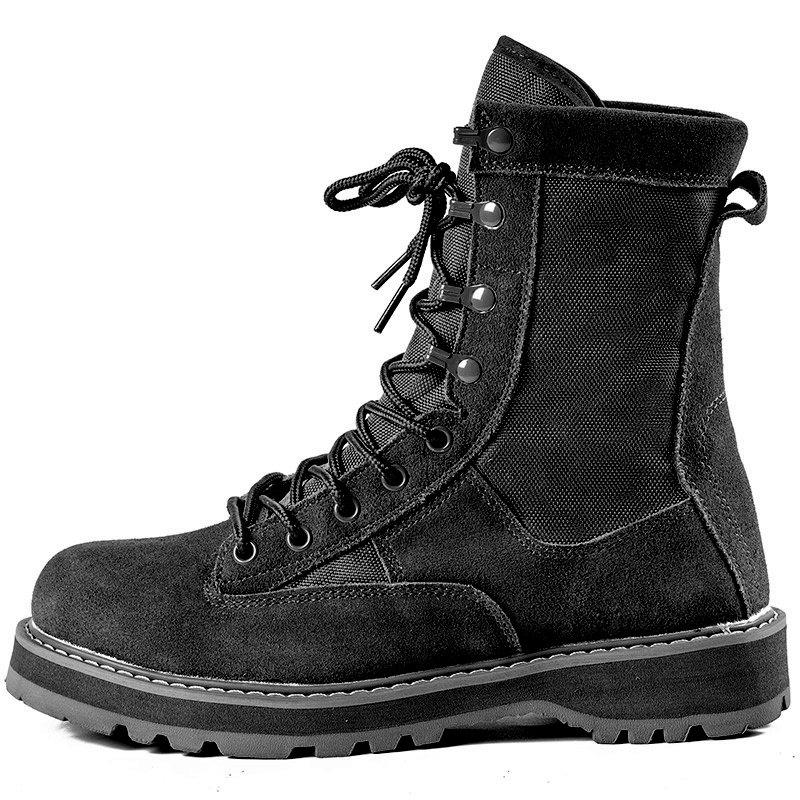 Custom Wholesale Leather Outdoor Protective Ankle Walking Hunting Men Camouflage Tactical Boot