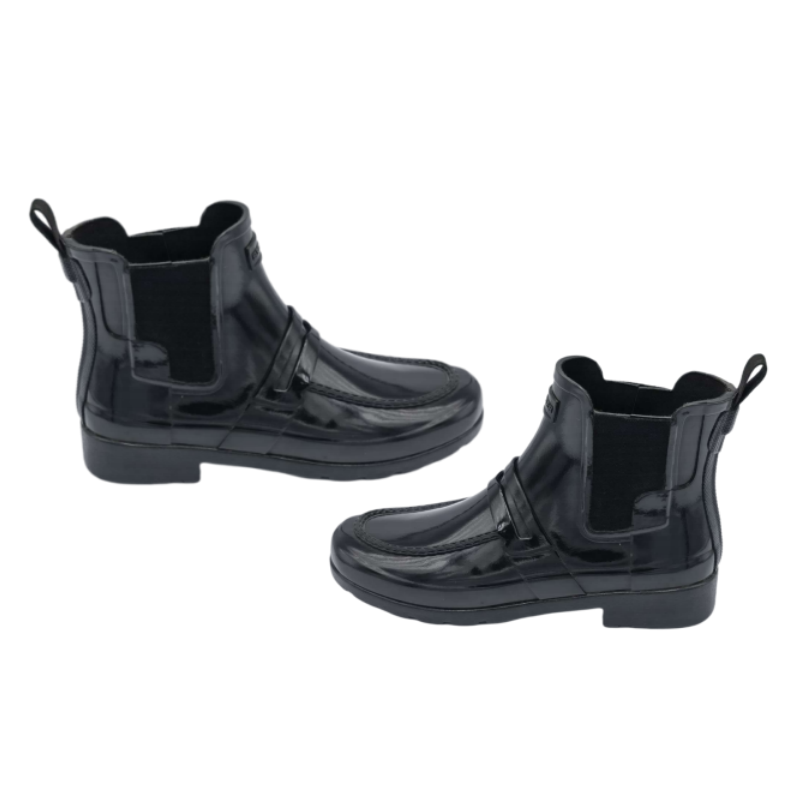 Latest Design Easy-on Fashion Top Lace Half Rain Boots Women's Rubber Rain Boots