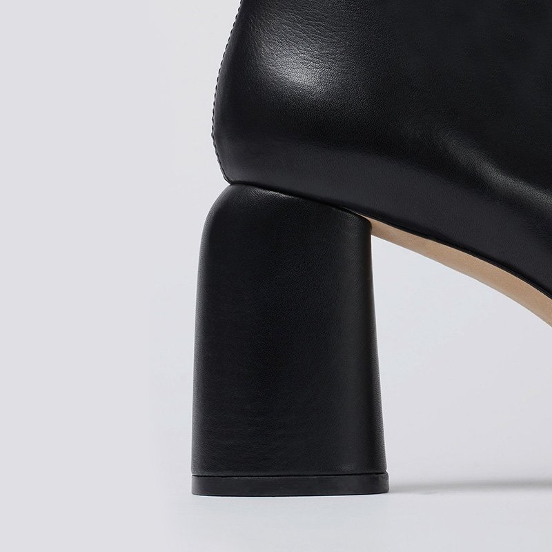 OEM/ODM Women Shoe Designer Fashion Ladies Slip-on Zipper Chunky Heel Ankle Boots Shoes Customized Platform Ankle Boots Women