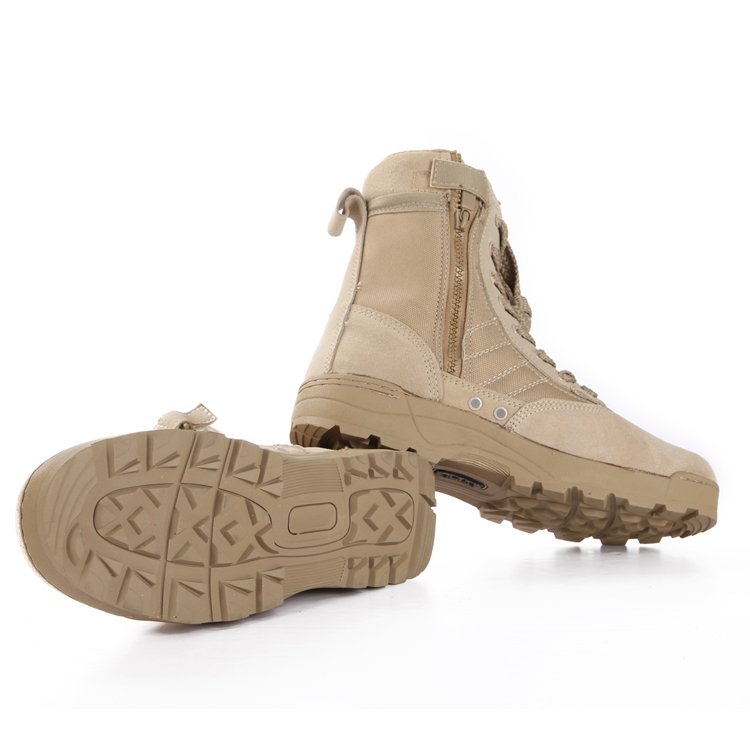 New Design Custom Combat Boots Hiking Boots With Zipper