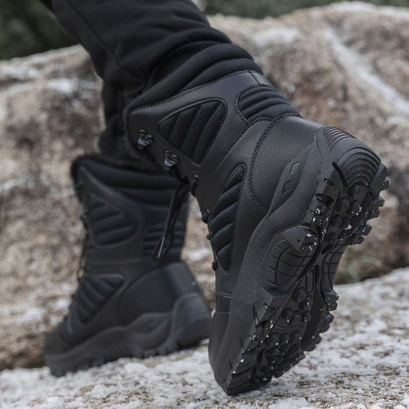 New Outdoor High-Top Men Climbing Boots Outdoor Hiking Boots for Men Snow Training Boots