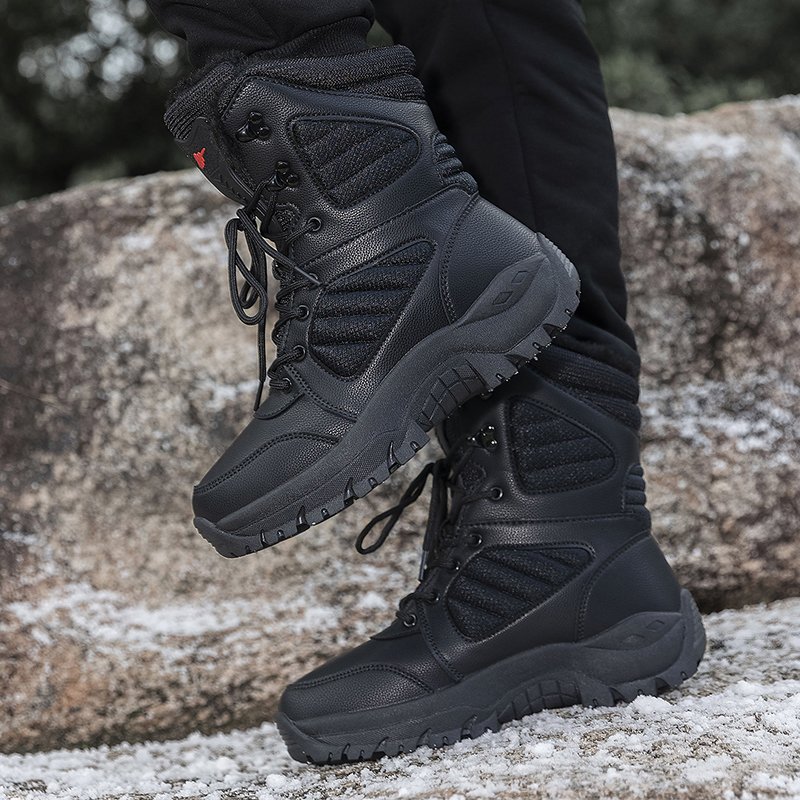 New Outdoor High-Top Men Climbing Boots Outdoor Hiking Boots for Men Snow Training Boots
