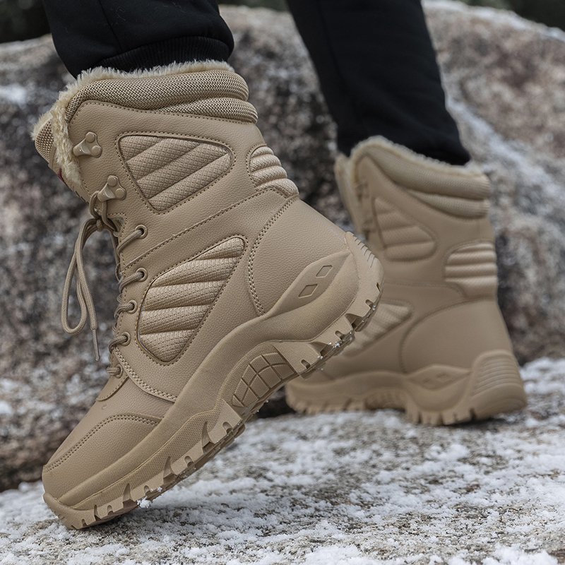 New Outdoor High-Top Men Climbing Boots Outdoor Hiking Boots for Men Snow Training Boots