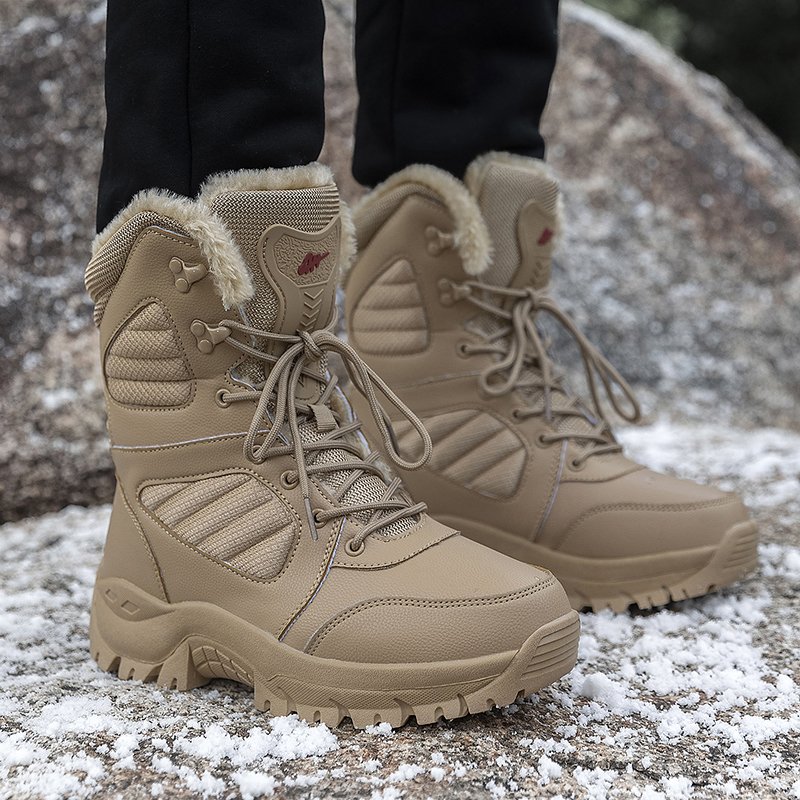 New Outdoor High-Top Men Climbing Boots Outdoor Hiking Boots for Men Snow Training Boots