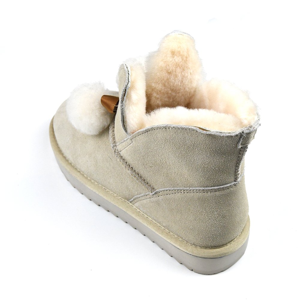fur shearling snow waterproof shoes rhinestone boots womens
