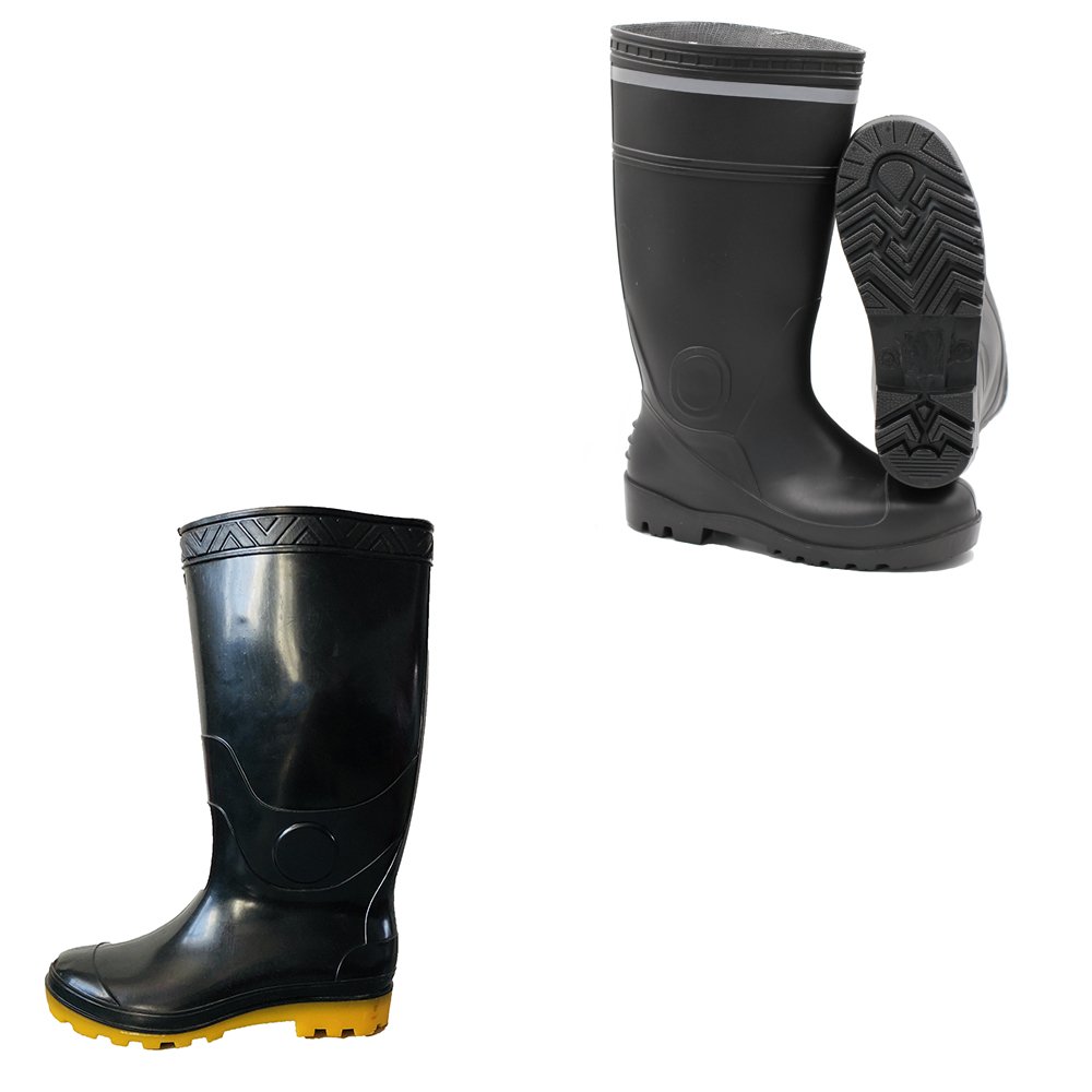 unisex High quality anti-slip cheap construction botas PVC rain boots gum boots for safety men for industry