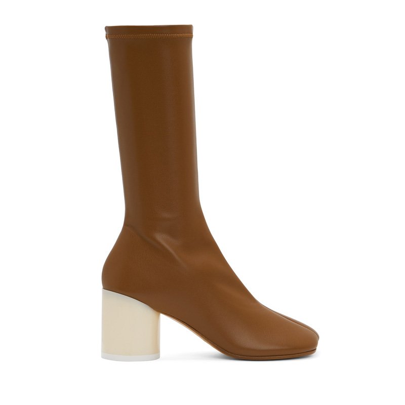 2024 Custom Logo Women Long Boots Shoes Chunky Round Heel Design Lady Luxury Knee High Boots Elegant High Heel Thigh High Boots