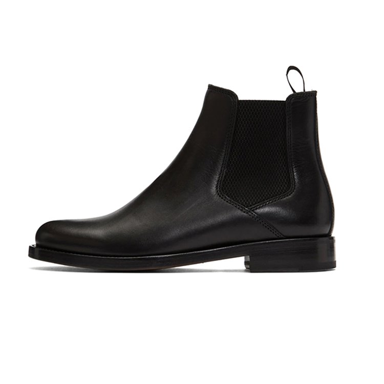Wholesale Popular Unisex Kids Chelsea Boots Black Genuine Leather Western Children Ankle Boots Premium Leather Boys