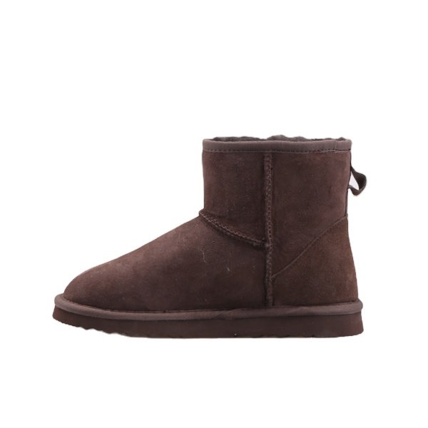 BSCI ugh classic short cow suede winter women ankle snow sheepskin fur australian boots