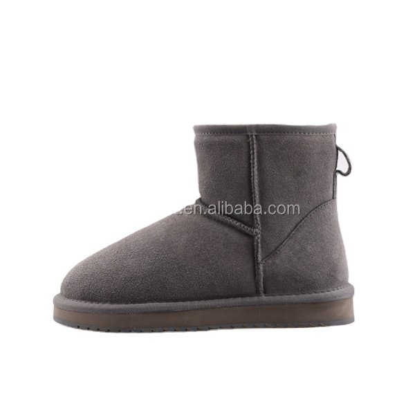 BSCI ugh classic short cow suede winter women ankle snow sheepskin fur australian boots