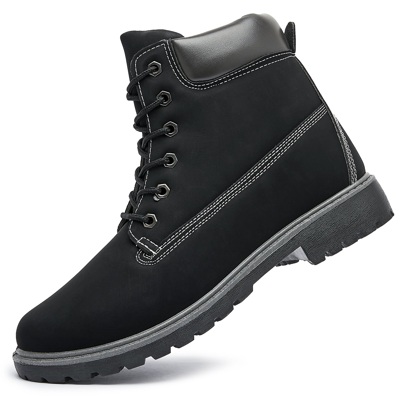 Wholesale Custom Pu Leather Anti-Slip Hiking Ankle Boots Lace Up Waterproof Outdoor Snow Hiking fashion Boots