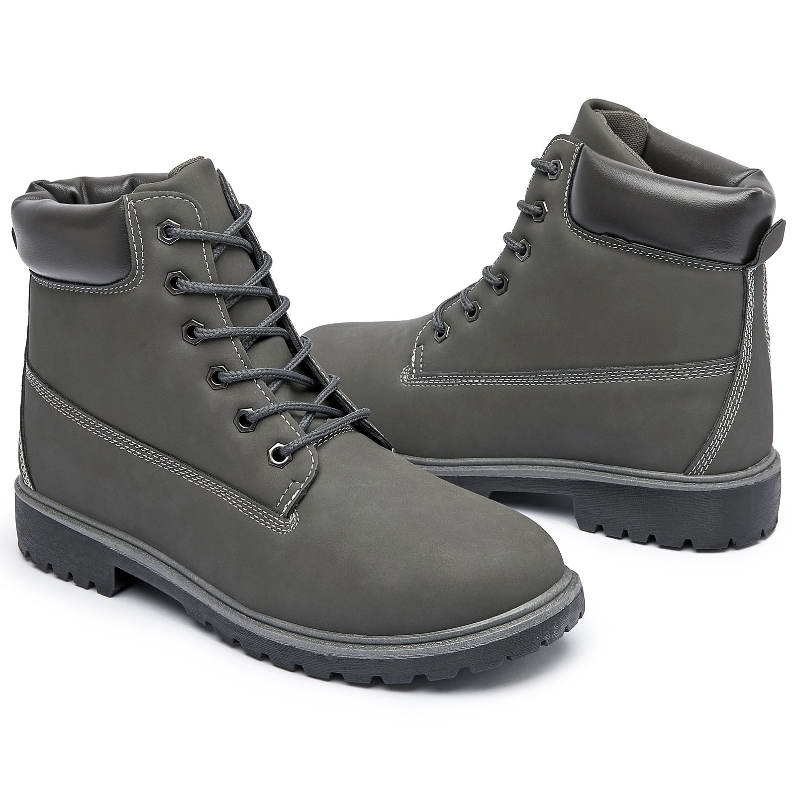 Wholesale Custom Pu Leather Anti-Slip Hiking Ankle Boots Lace Up Waterproof Outdoor Snow Hiking fashion Boots